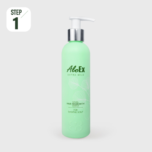 AloEx Extra Mild Shampoo – แชมพูลดผมขาดร่วง สูตรอ่อนโยน