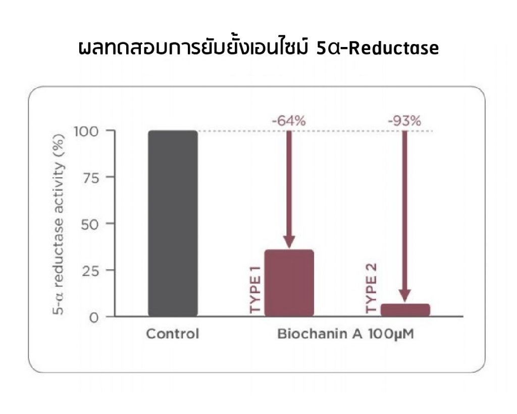 ผลทดสอบ Capixil ยับยั้ง 5 Alpha Reductase